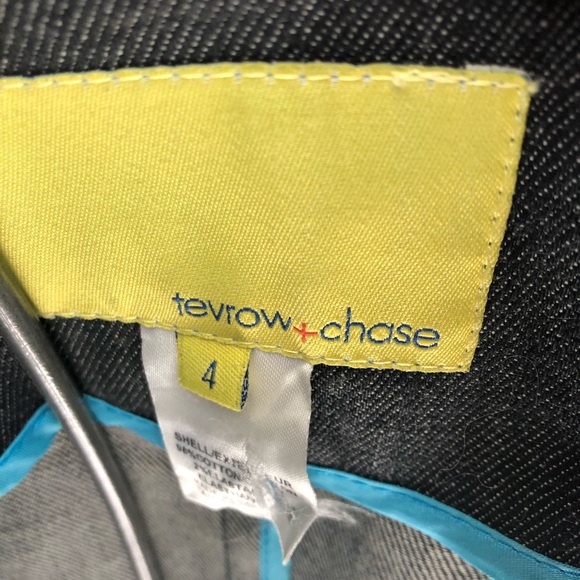 Tevrow + Chase peplum denim blazer. NWOT. - Picture 5 of 7